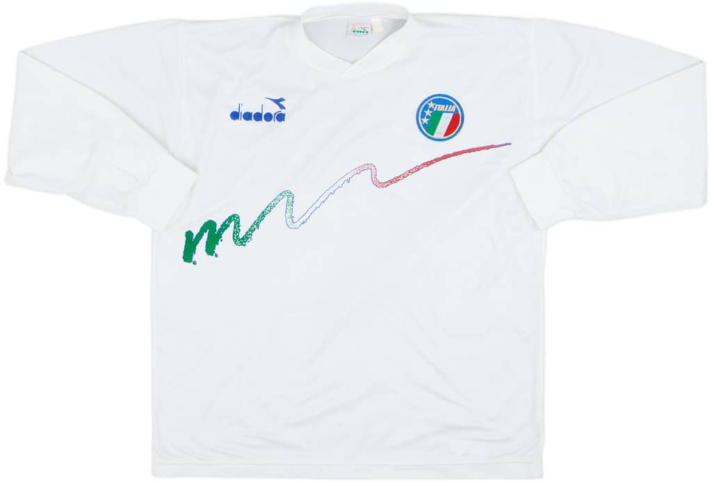 1990 Italy Diadora Training L/S Shirt - 5/10 - (XL)