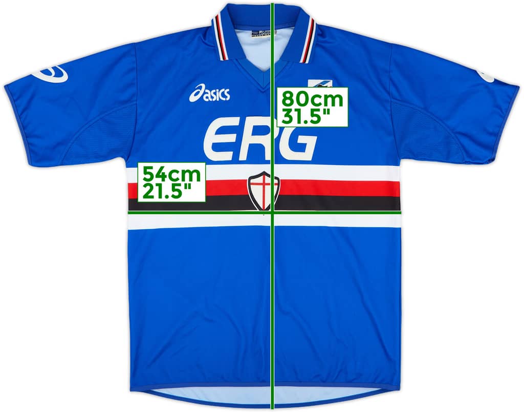 2003-04 Sampdoria Home Shirt - 7/10 - (M)