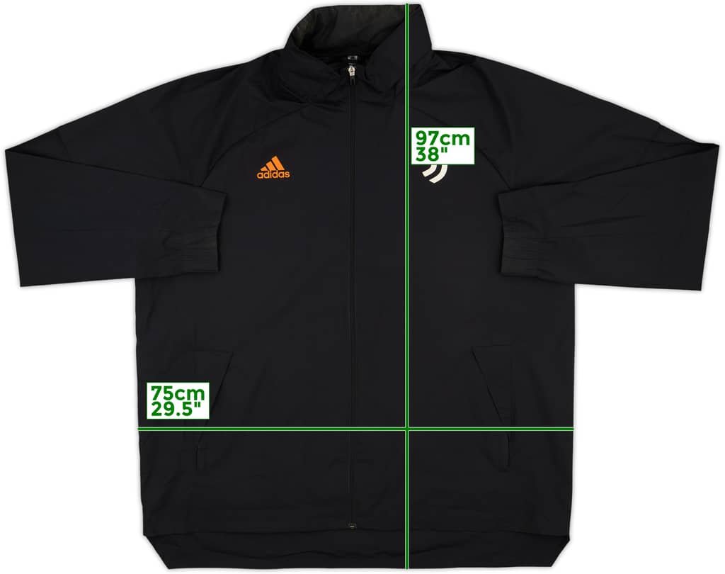 2021-22 Juventus adidas Hooded Rain Jacket - 8/10 - (XXL)