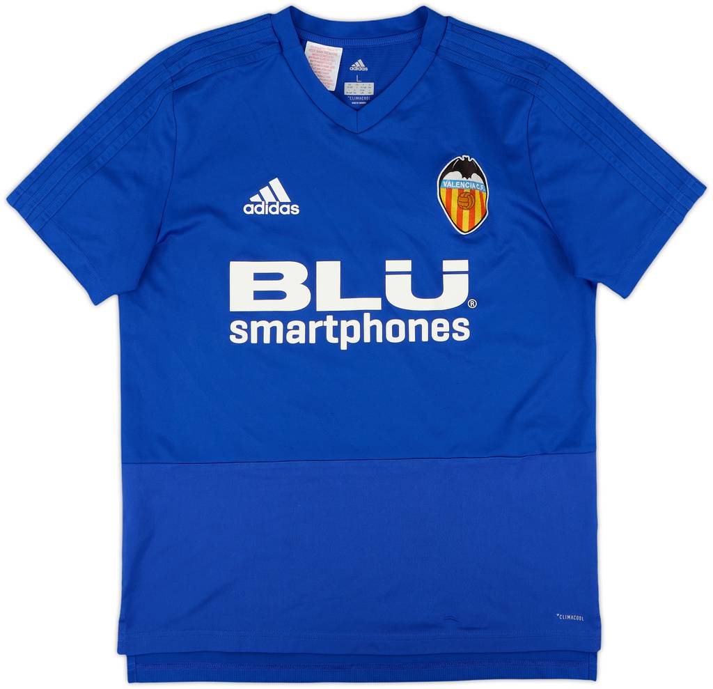 2017-18 Valencia adidas Training Shirt - 8/10 - (L.Boys)