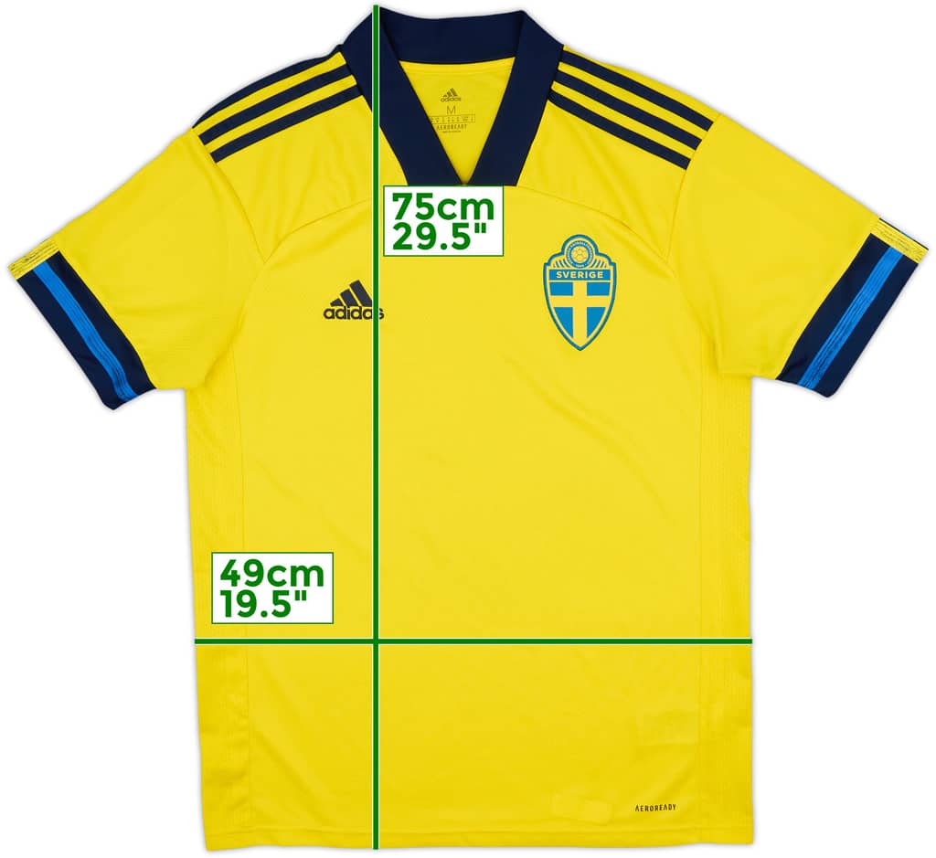 2020-21 Sweden Home Shirt - 9/10 - (M)