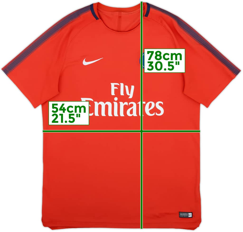 2017-18 Paris Saint-Germain Nike Training Shirt - 8/10 - (XL)