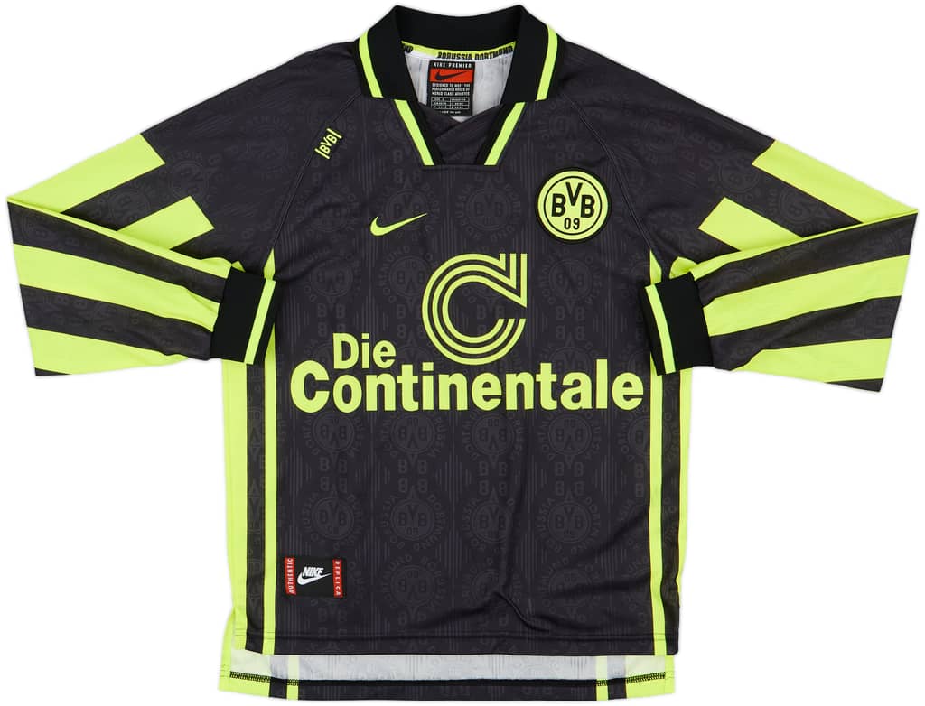 1996-97 Borussia Dortmund Away L/S Shirt - 9/10 - (S)