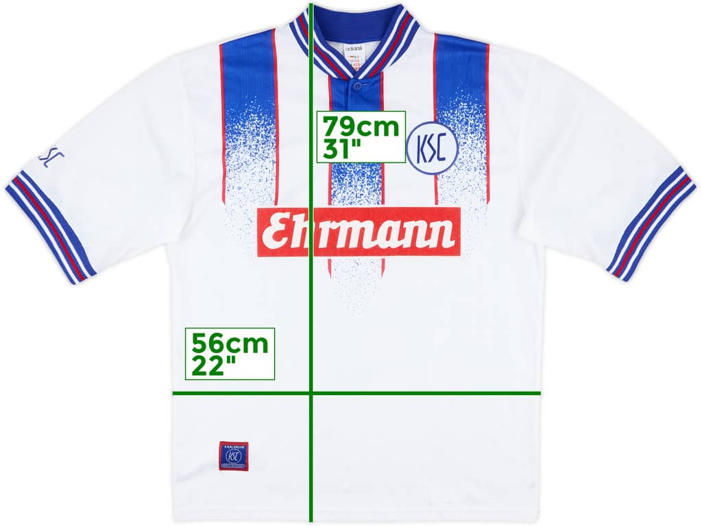 1996-98 Karlsruhe Home Shirt - 8/10 - (L)