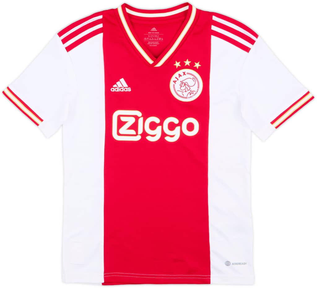 2022-23 Ajax Home Shirt - 9/10 - (M.Boys)