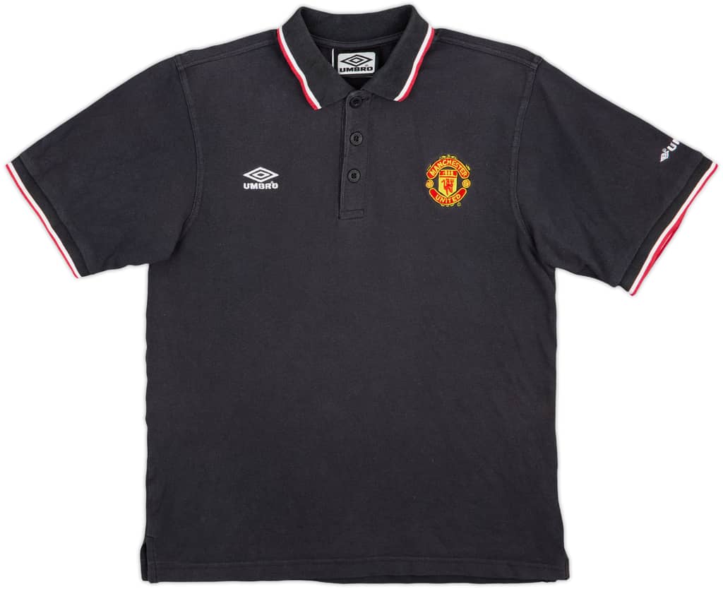 1998-99 Manchester United Umbro Polo Shirt - 7/10 - (XL.Boys)