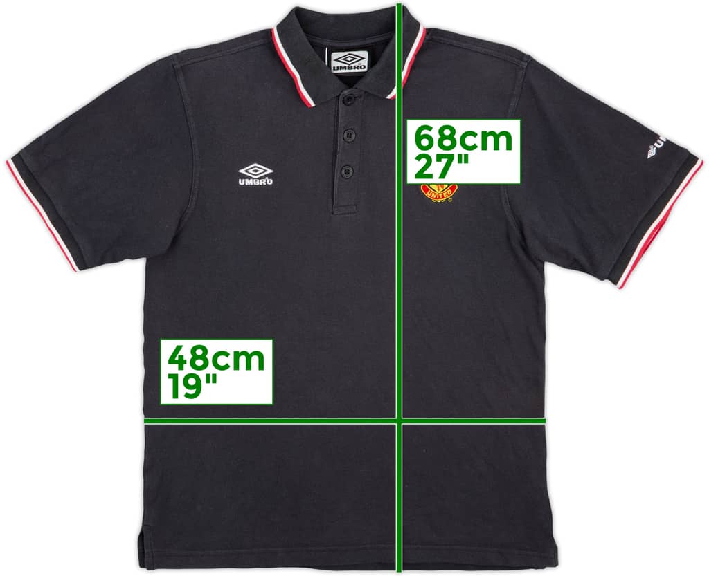 1998-99 Manchester United Umbro Polo Shirt - 7/10 - (XL.Boys)