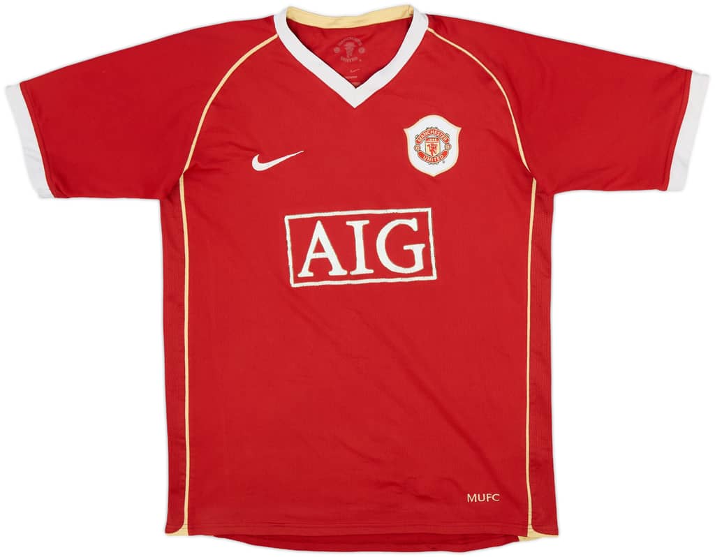 2006-07 Manchester United Home Shirt - 6/10 - (XL.Boys)