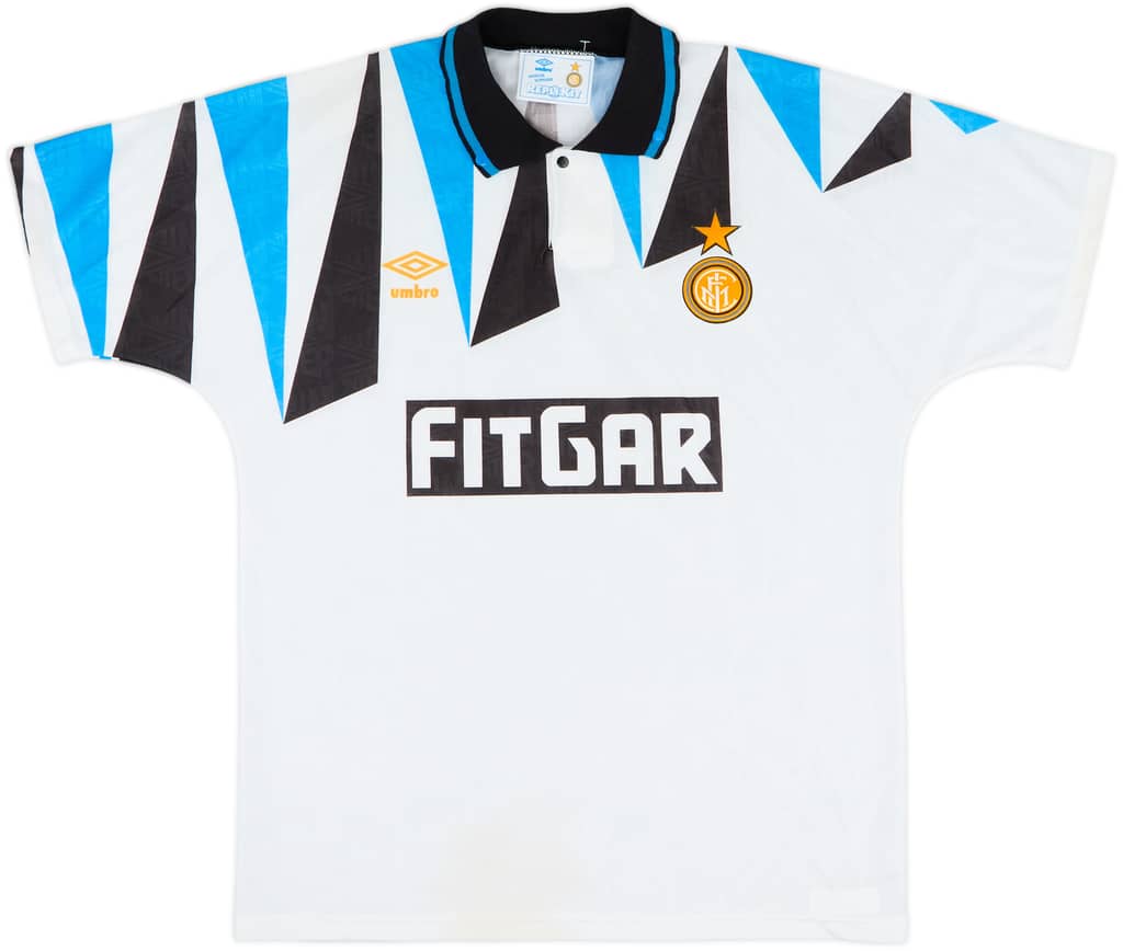 1991-92 Inter Milan Away Shirt - 8/10 - (L)