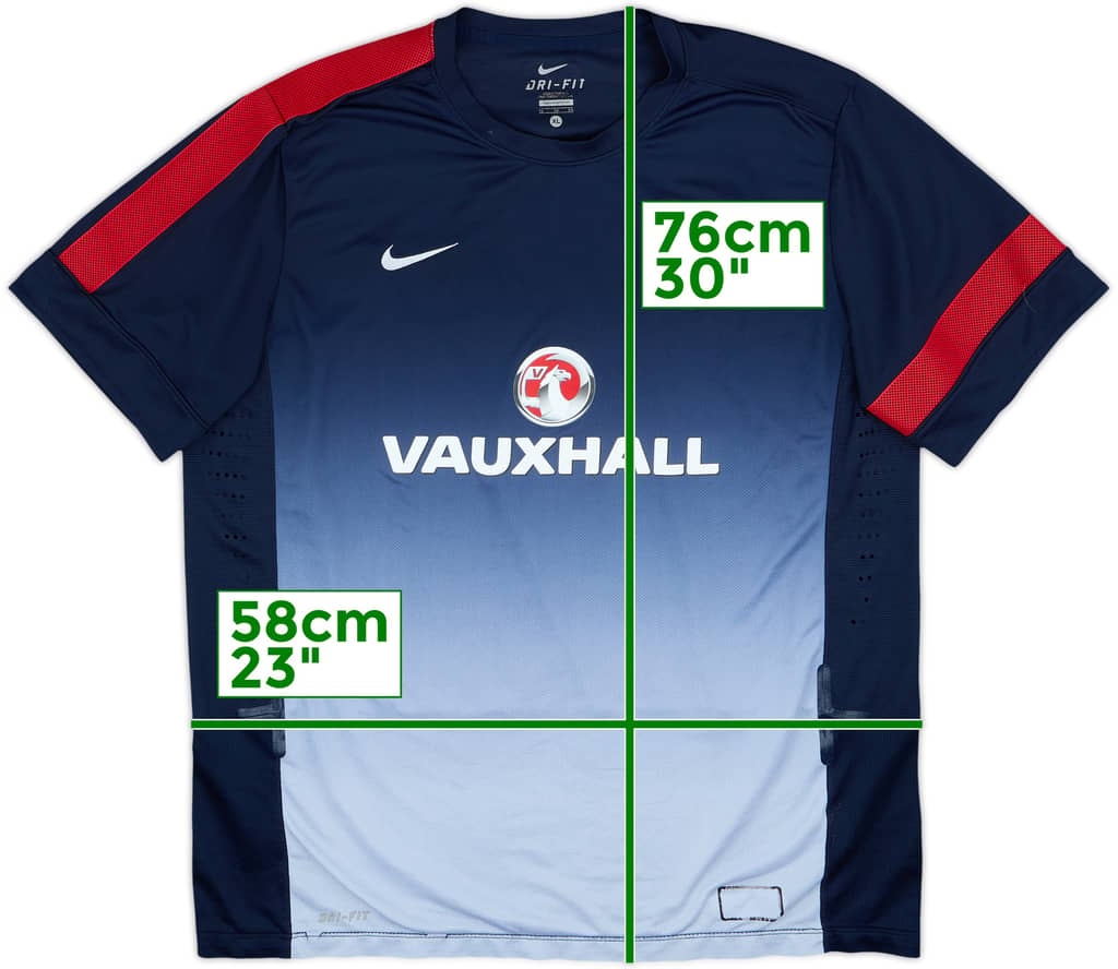2013-14 England Player Issue Nike Training Shirt - 8/10 - (XL)