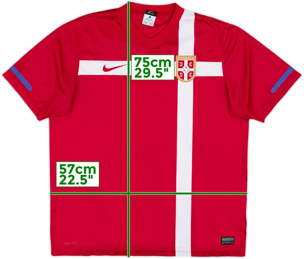 2010-11 Serbia Basic Home Shirt - 8/10 - (L)
