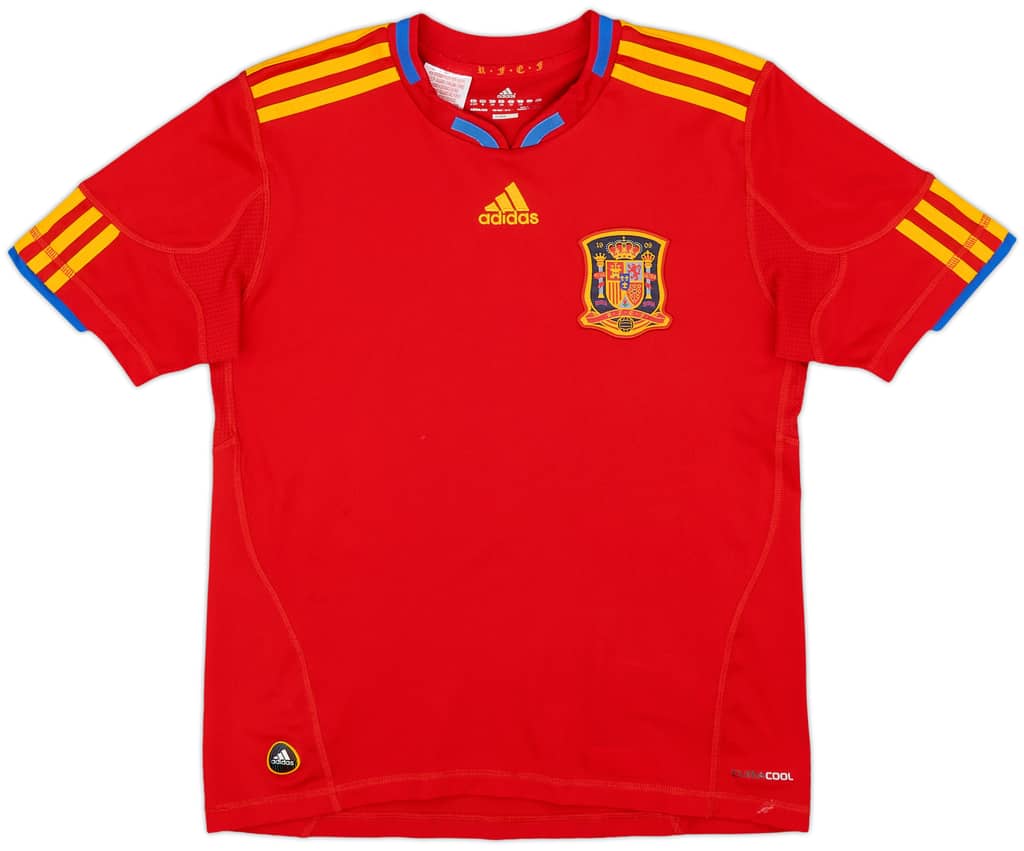 2009-10 Spain Home Shirt - 8/10 - (M.Boys)