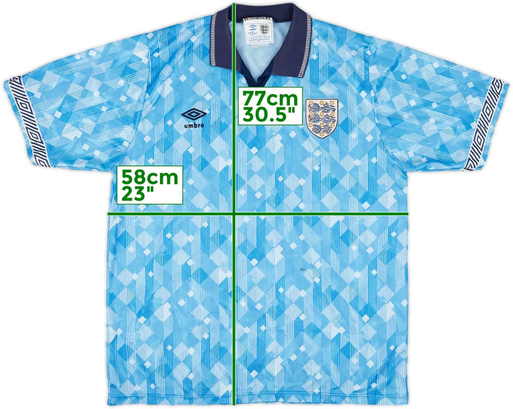 1990-92 England Third Shirt - 7/10 - (L)