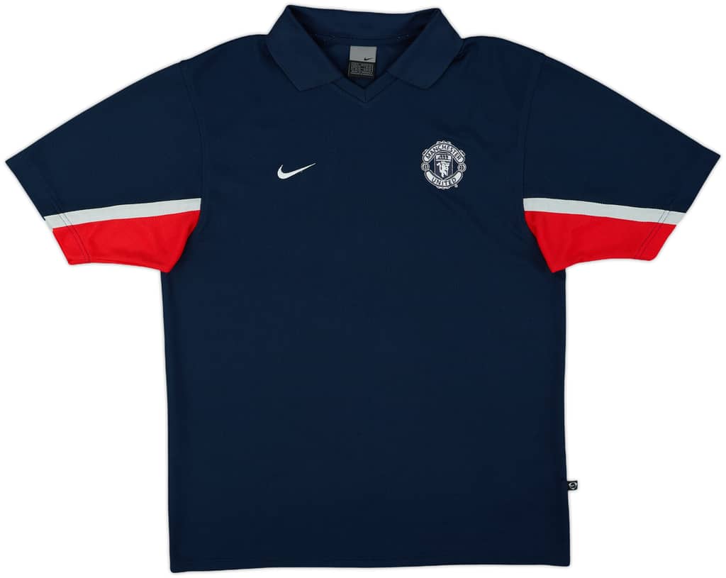 2002-03 Manchester United Nike Polo Shirt - 8/10 - (M)