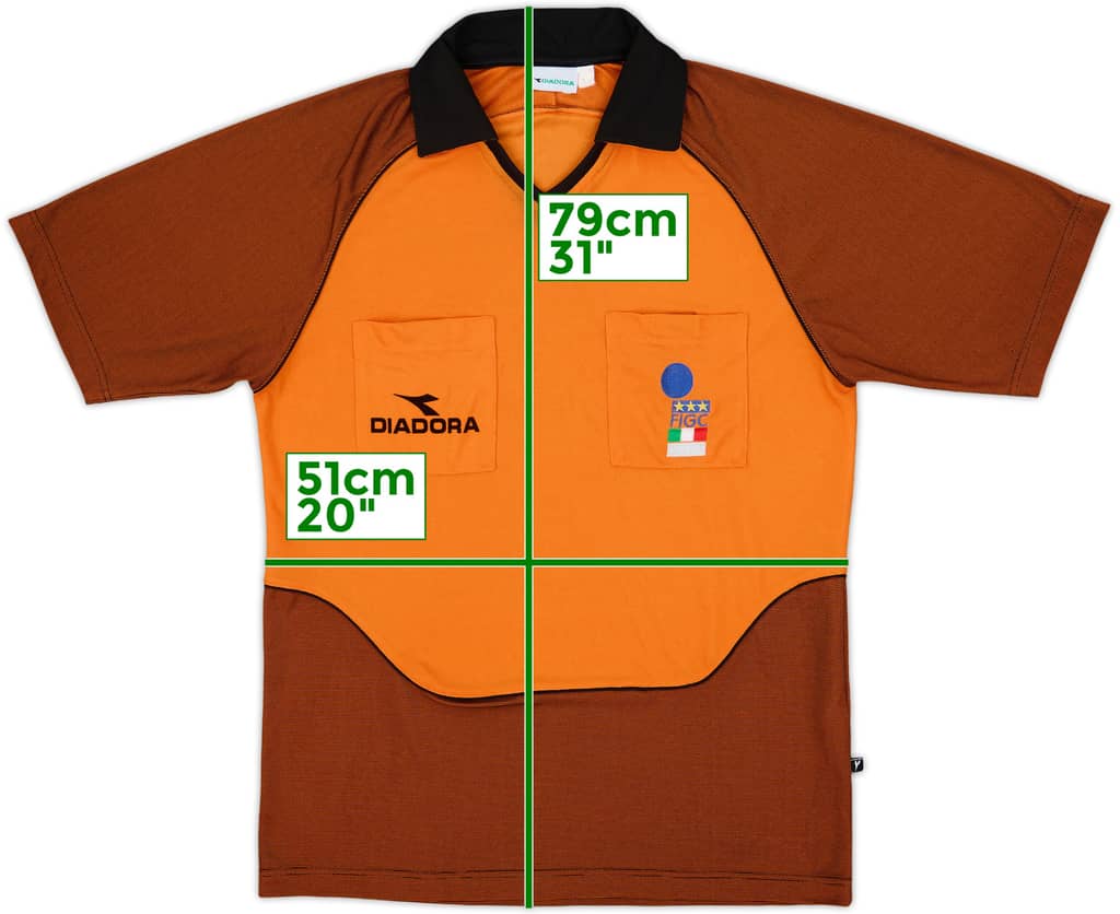 1990s Italy FIGC Diadora Referee Shirt - 9/10 - (L)
