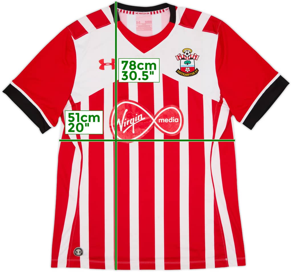 2016-17 Southampton Home Shirt - 5/10 - (XL)