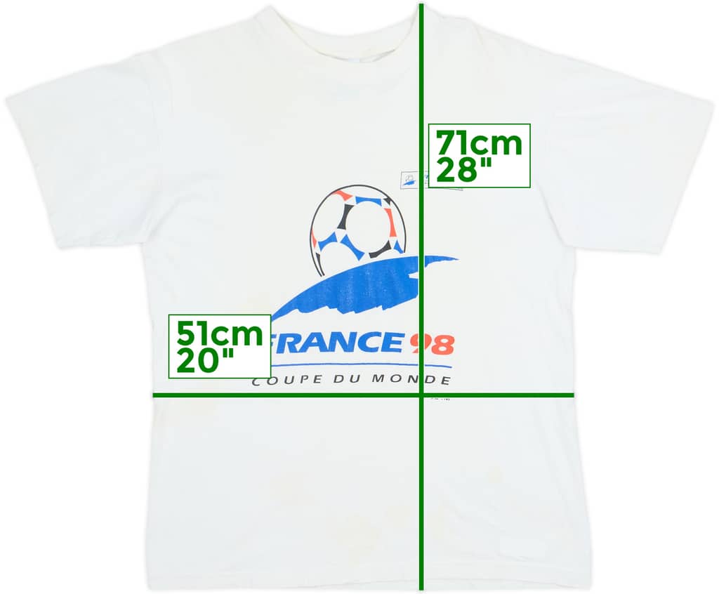 1998 France 98 Coupe Du Monde Graphic Tee - 6/10 - (S)