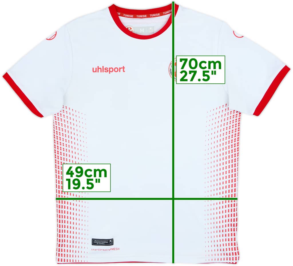 2018-19 Tunisia Home Shirt - 7/10 - (M)