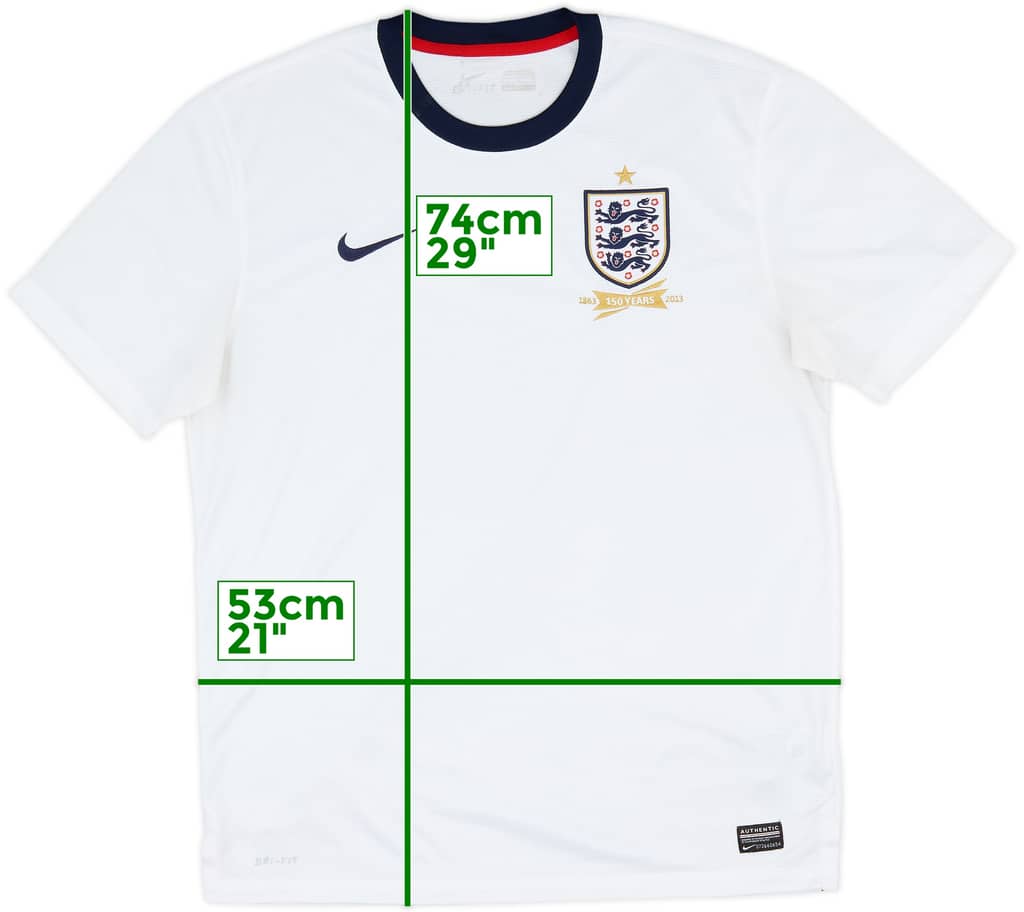 2013 England 150th Anniversary Home Shirt - 5/10 - (L)