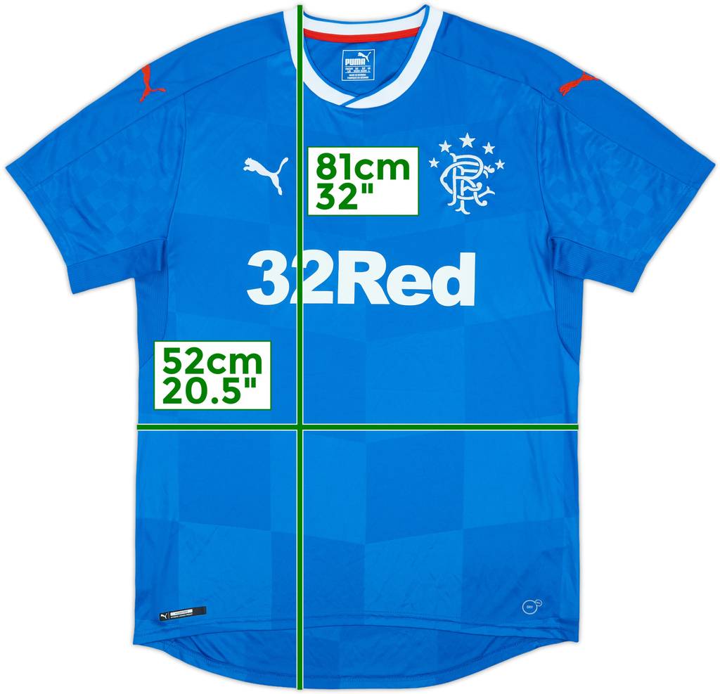 2016-18 Rangers Home Shirt - 10/10 - (L)