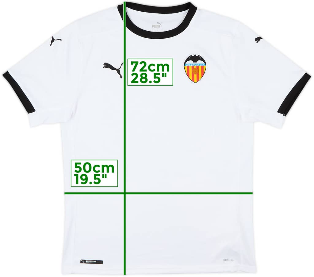 2020-21 Valencia Home Shirt - 9/10 - (M)