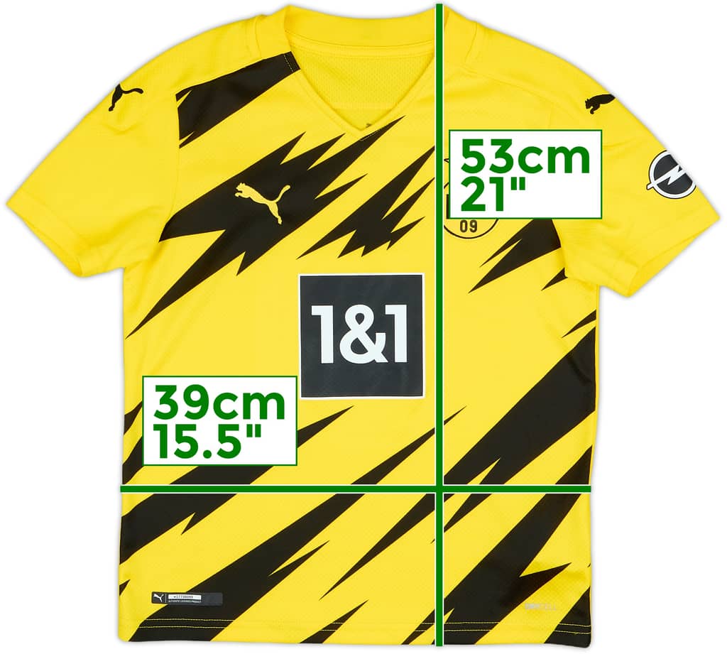 2020-21 Borussia Dortmund Home Shirt - 9/10 - (S.Boys)