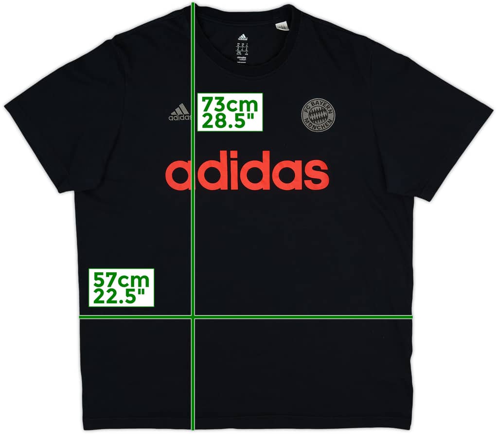 2014-15 Bayern Munich adidas Cotton Tee - 9/10 - (XL)