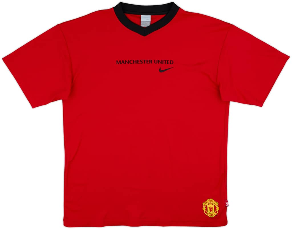 2004-05 Manchester United Nike Cotton Tee - 8/10 - (XL)