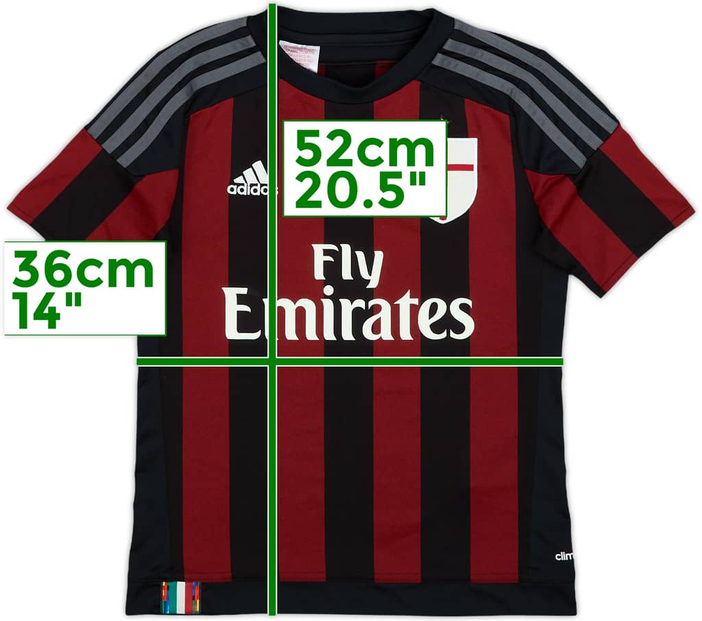 2015-16 AC Milan Home Shirt - 10/10 - (S.Boys)