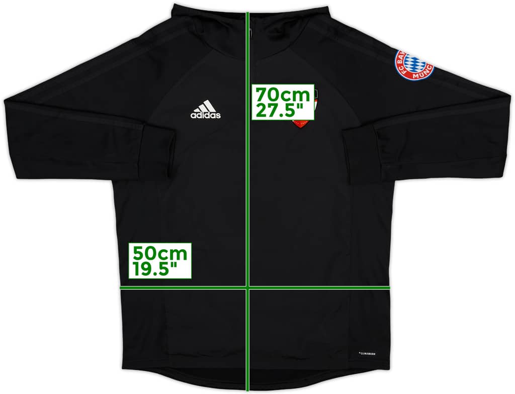 2018-19 adidas 1/4 Zip Drill Top (Bayern Munich) - 10/10 - (XL.Boys)