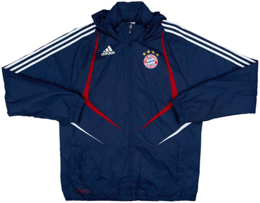 2009-10 Bayern Munich adidas Hooded Rain Jacket - 8/10 - (M/L)