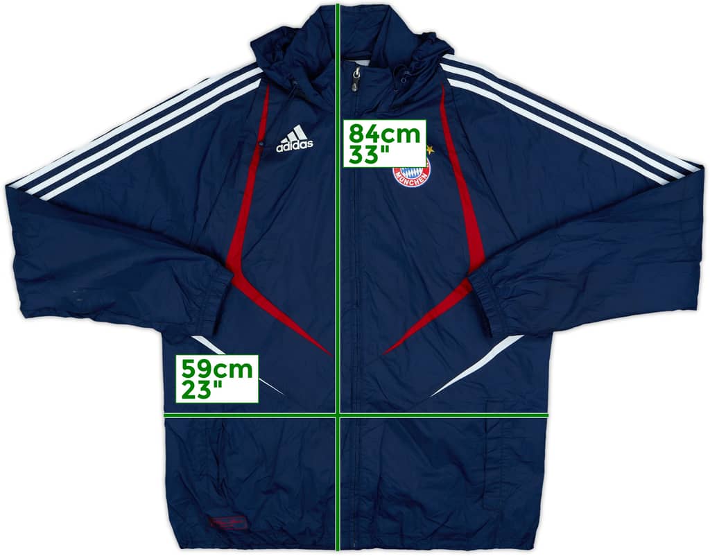 2009-10 Bayern Munich adidas Hooded Rain Jacket - 8/10 - (M/L)