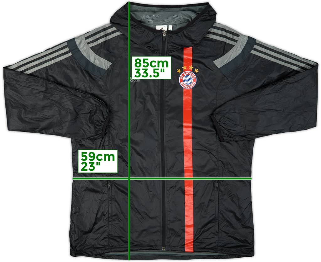 2014-15 Bayern Munich adidas Hooded Rain Jacket - 8/10 - (XL)