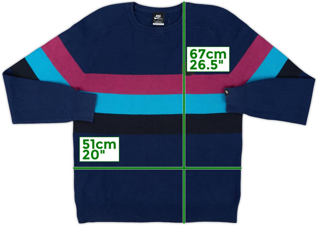 2012-13 Barcelona Nike Knitted Sweat Top - 9/10 - (M)
