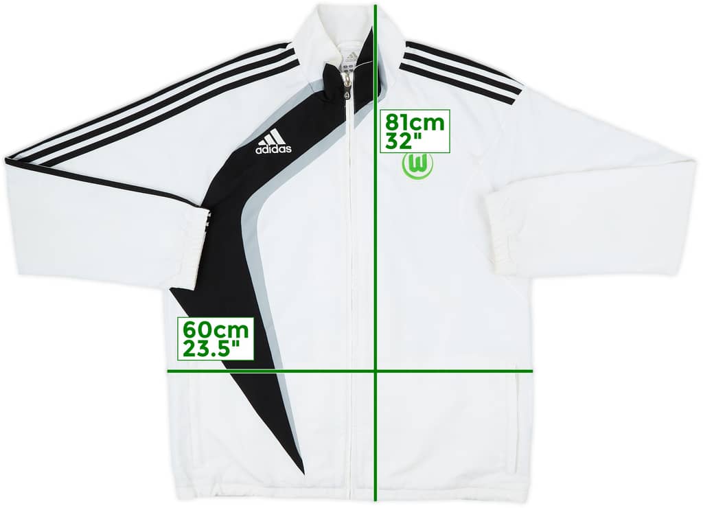 2010-11 Wolfsburg adidas Track Jacket - 8/10 - (L)