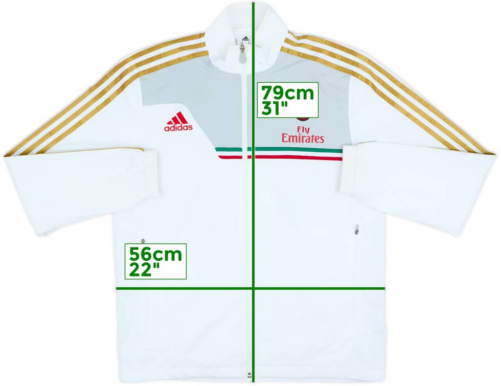 2013-14 AC Milan adidas Track Jacket - 6/10 - (M/L)