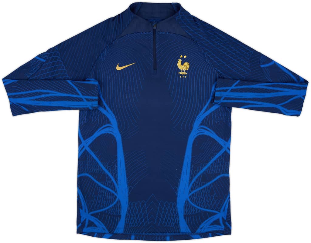 2022-23 France Player Issue Nike 1/4 Zip Drill Top - 8/10 - (M)