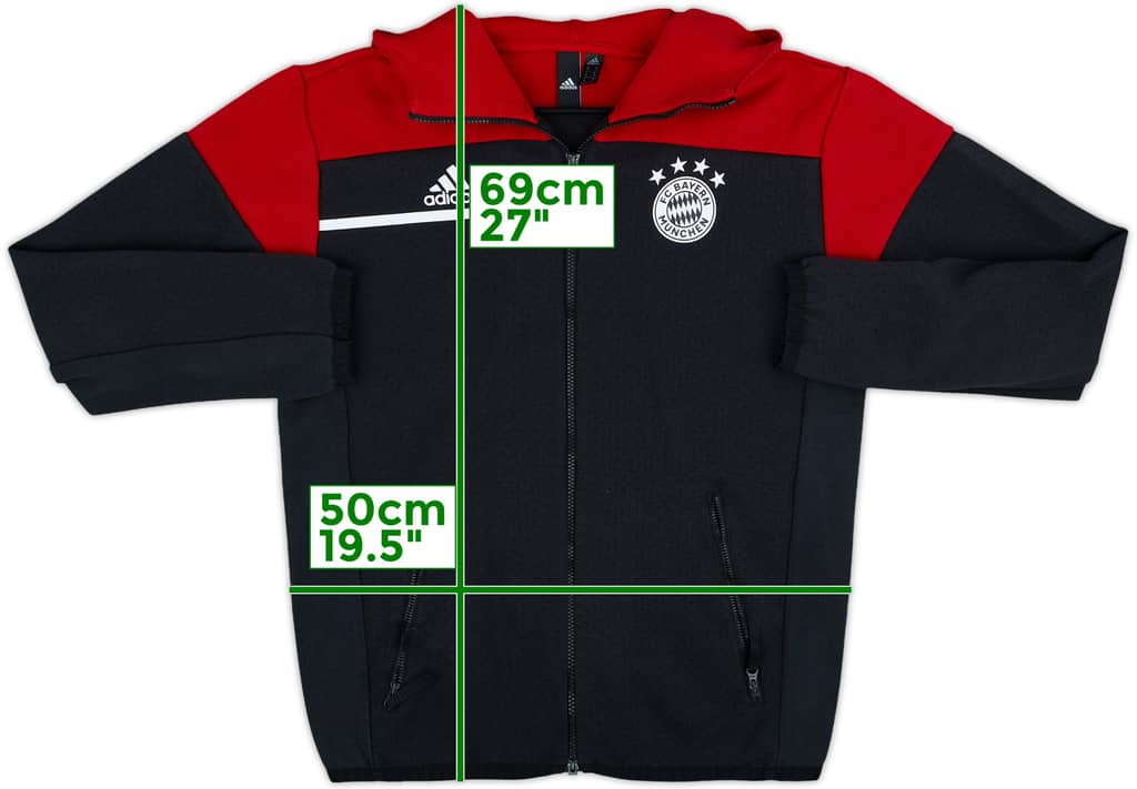 2020-21 Bayern Munich adidas Hooded Track Jacket - 8/10 - (M)