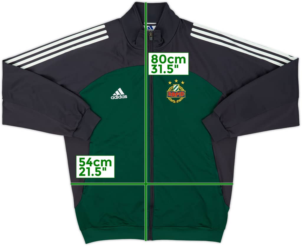 2002-03 Rapid Vienna adidas Track Jacket - 9/10 - (M/L)