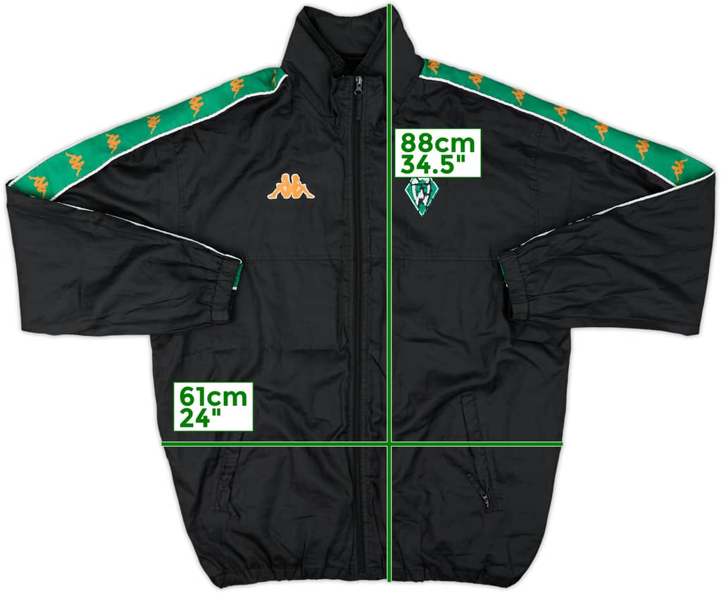 2000-01 Werder Bremen Kappa Hooded Rain Jacket - 4/10 - (XL)
