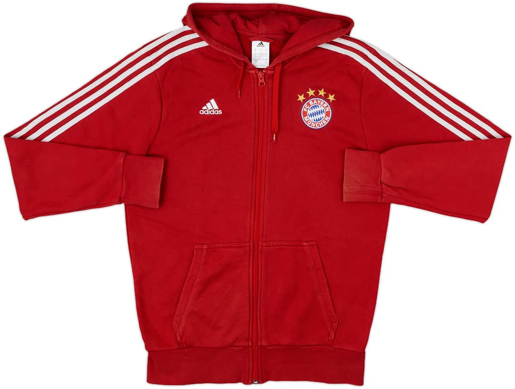 2017-18 Bayern Munich adidas Hooded Sweat Top - 7/10 - (S)