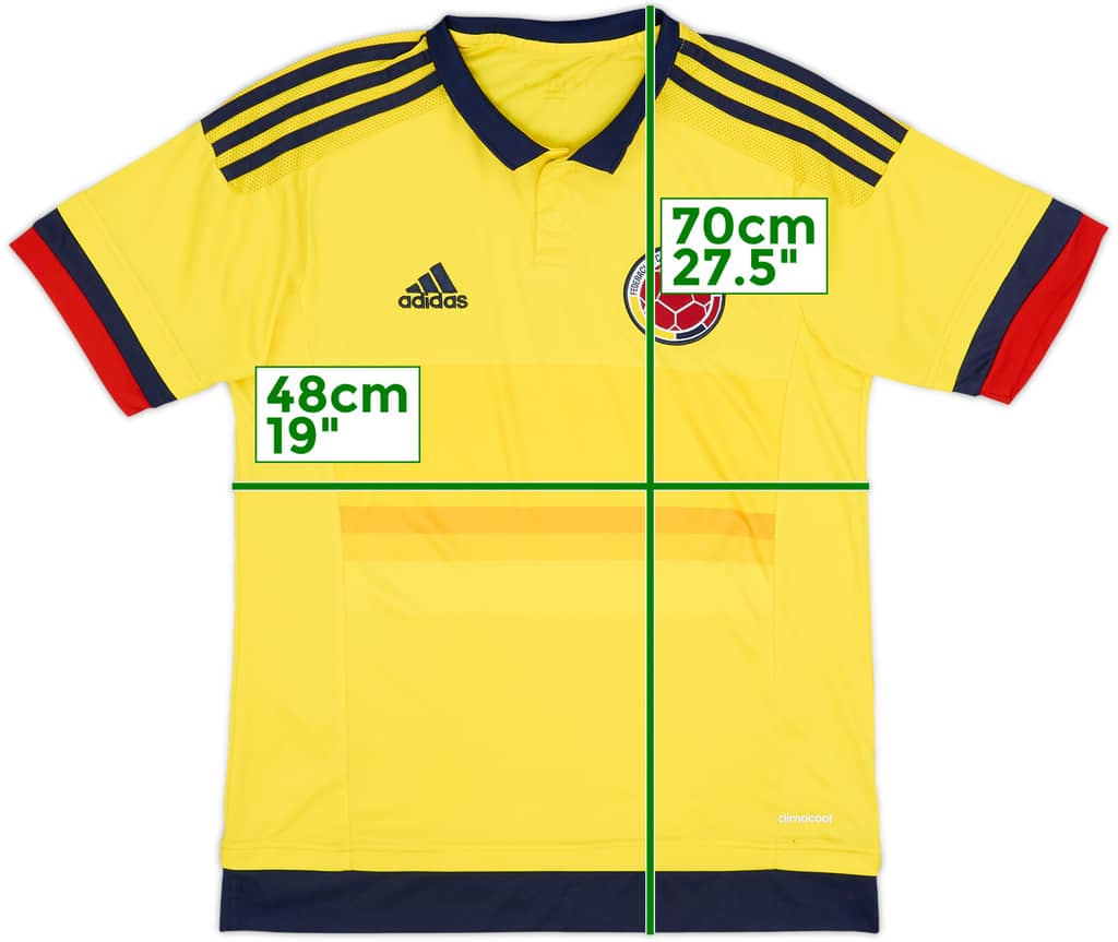 2015 Colombia Copa America Home Shirt - 8/10 - (S)