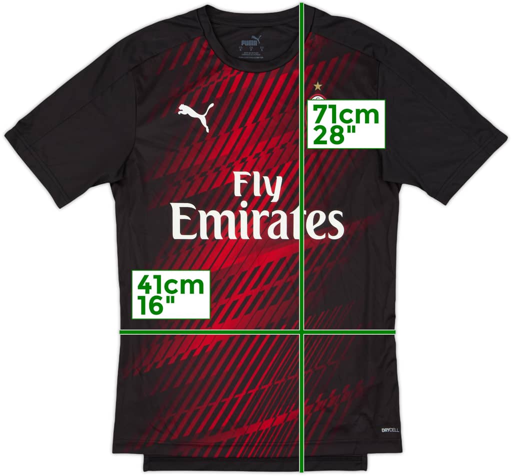 2019-20 AC Milan Puma Training Shirt - 6/10 - (S)