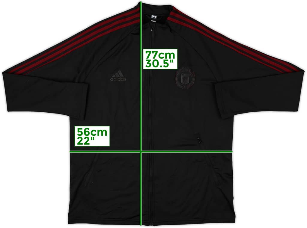 2020-21 Manchester United adidas Track Jacket - 8/10 - (L)