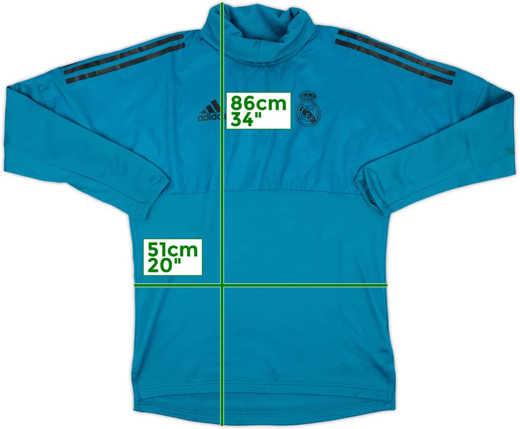 2017-18 Real Madrid adidas Training Top - 8/10 - (M)