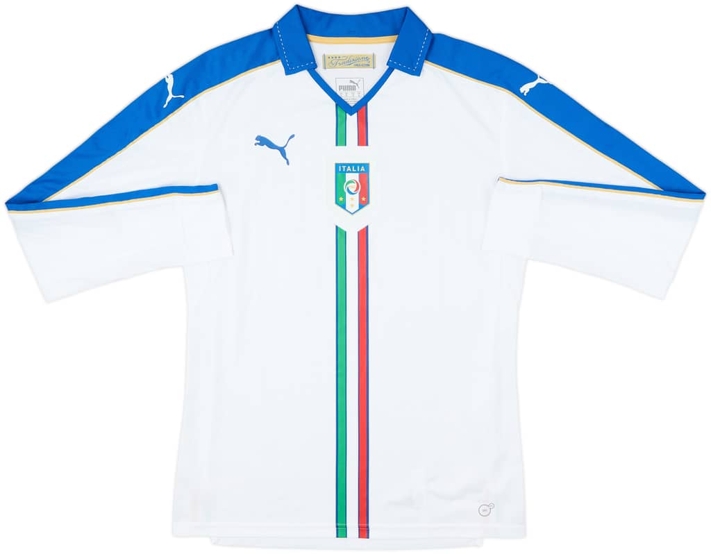 2016-17 Italy Away L/S Shirt - 10/10 - (M)