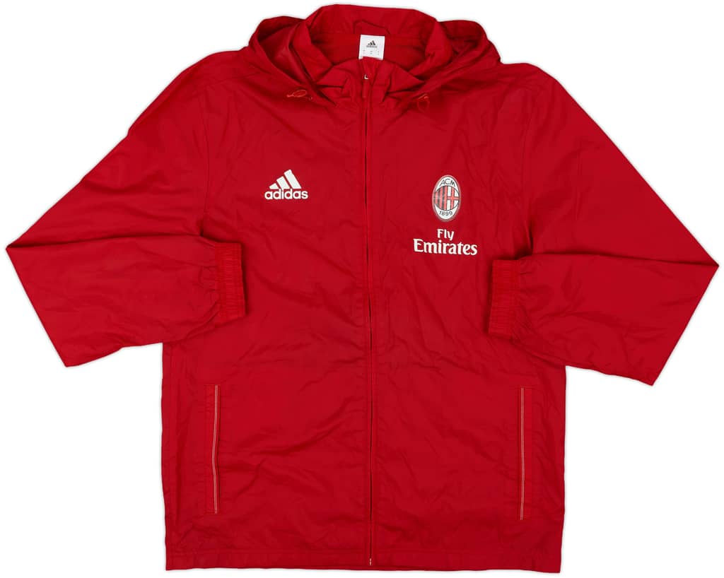 2015-16 AC Milan adidas Hooded Rain Jacket - 6/10 - (M)