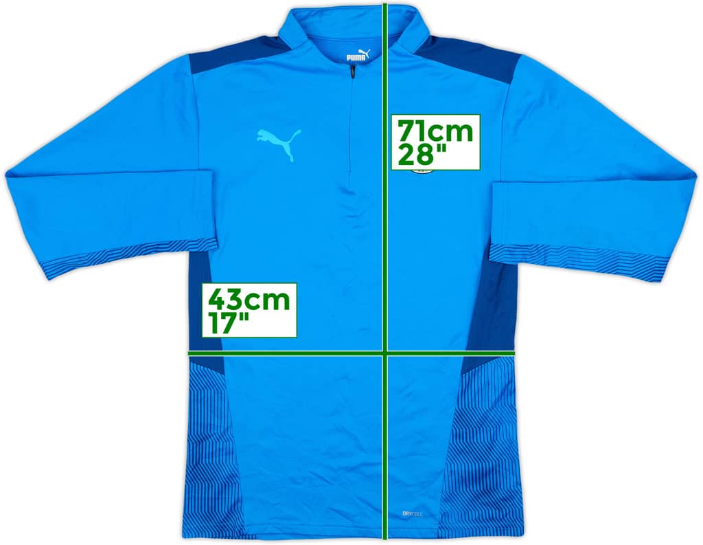 2021-22 Fenerbahce Puma 1/4 Zip Training Top - 8/10 - (S)