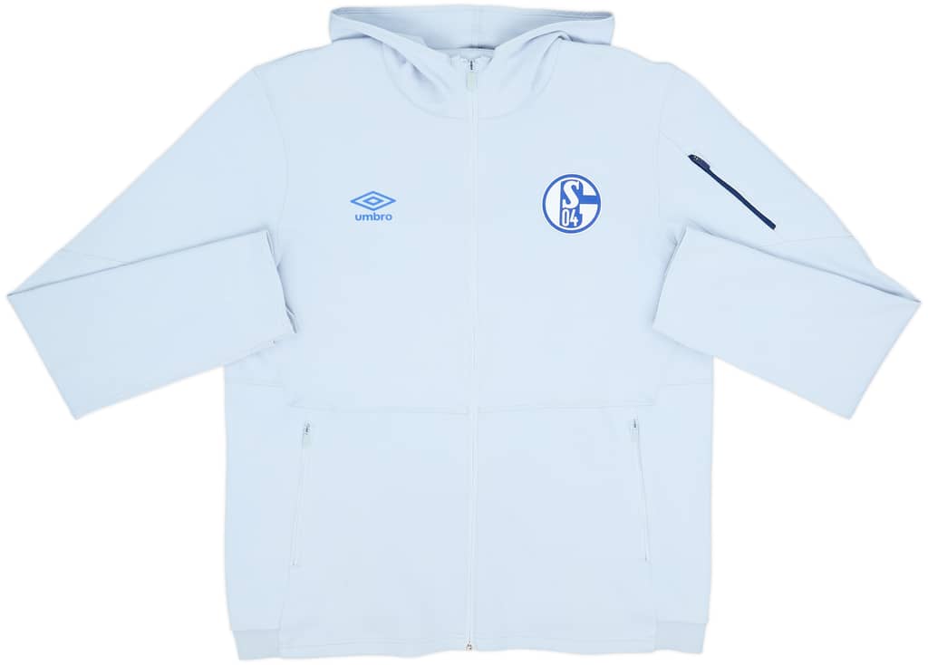 2021-22 Schalke Umbro Hooded Track Jacket - 10/10 - (XL)