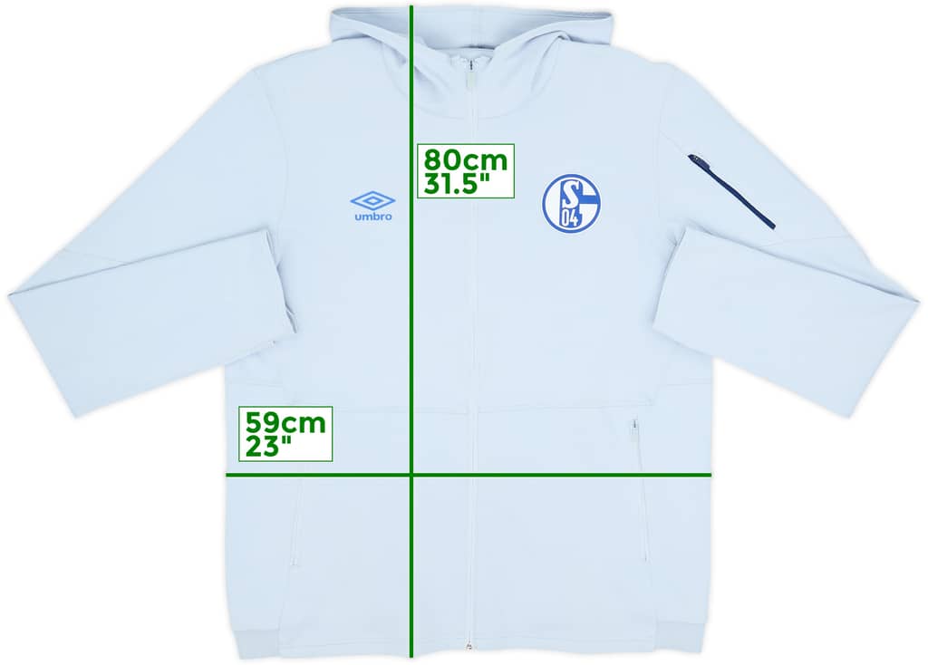 2021-22 Schalke Umbro Hooded Track Jacket - 10/10 - (XL)